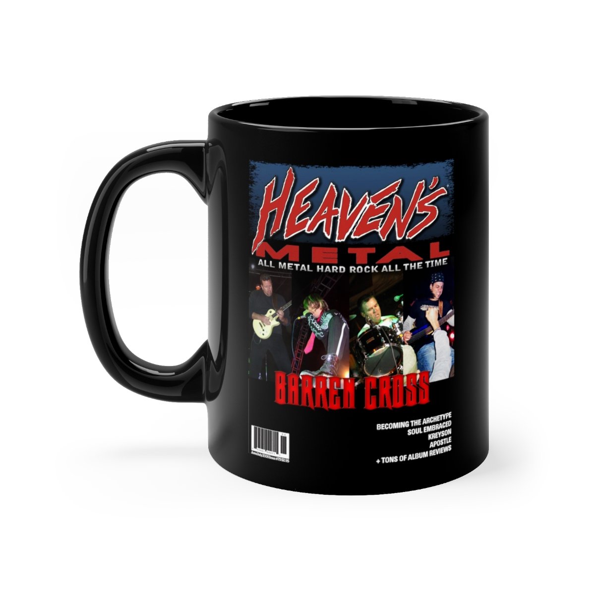 Heaven’s Metal Magazine Issue 75 Barren Cross Black mug 11oz