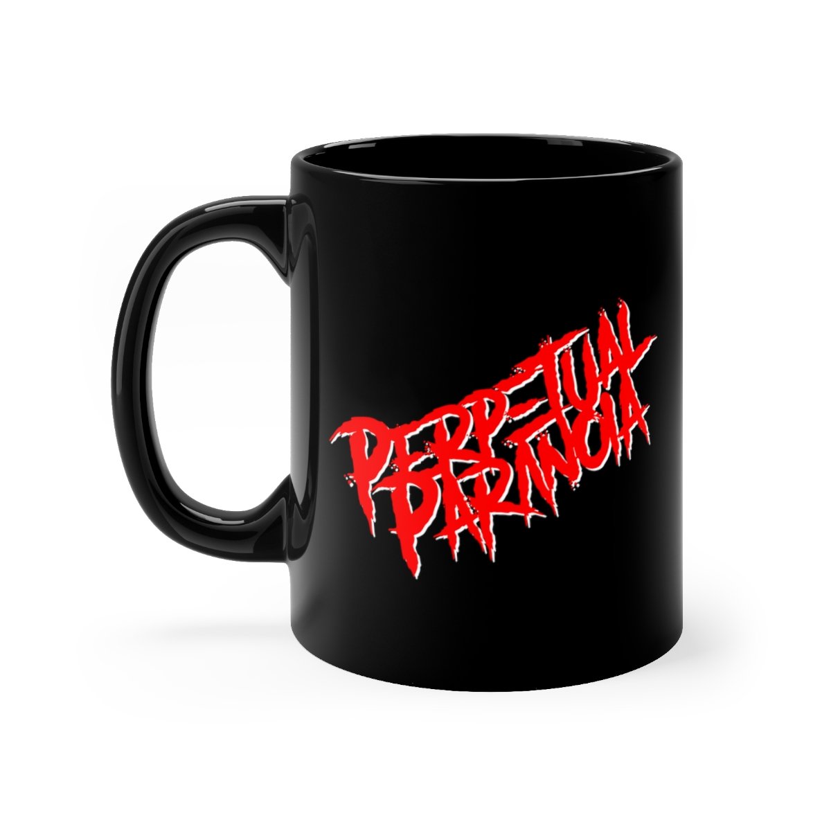 Perpetual Paranoia Logo Black mug 11oz