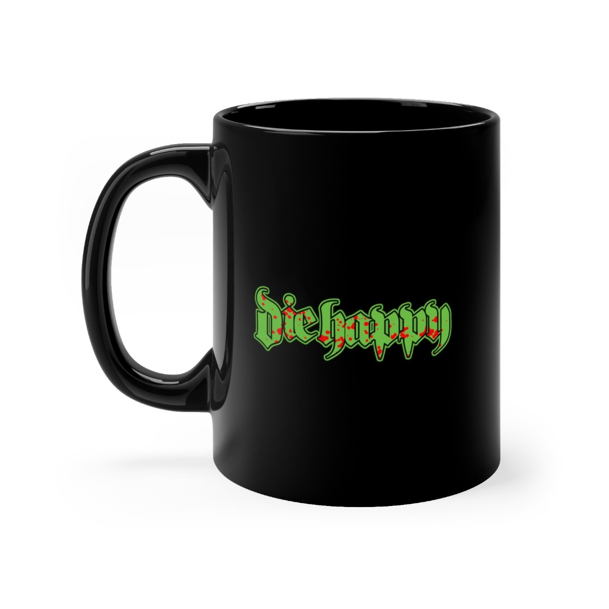 Die Happy Logo Black mug 11oz