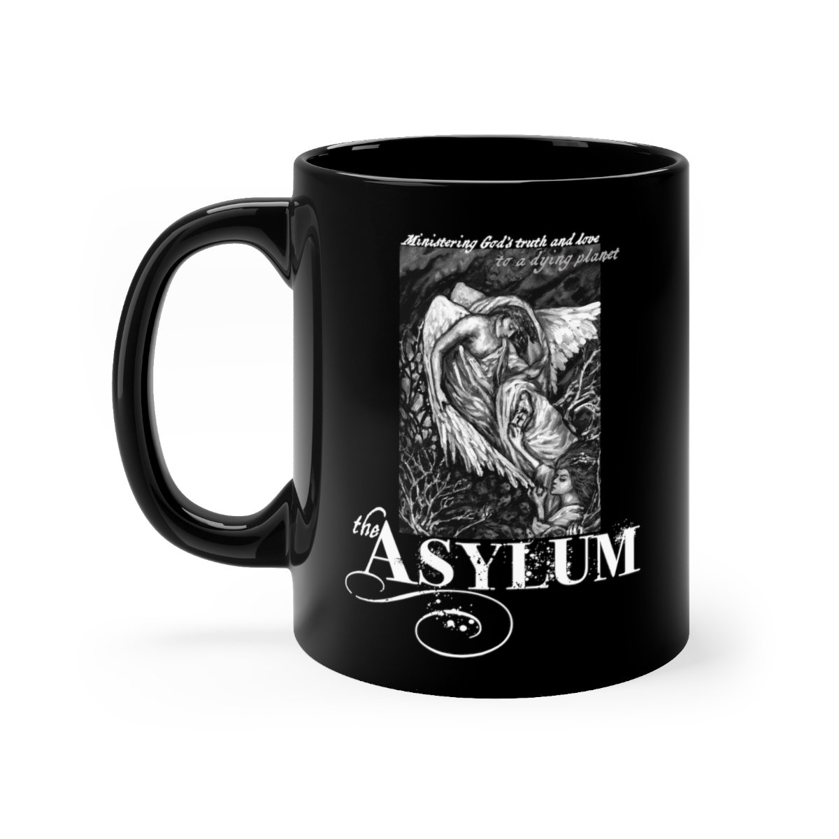 The Asylum Dying World Black mug 11oz