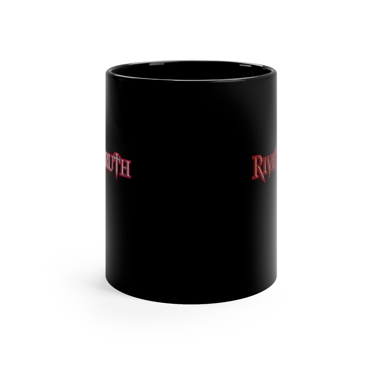Riveting Truth Red Logo Black mug 11oz