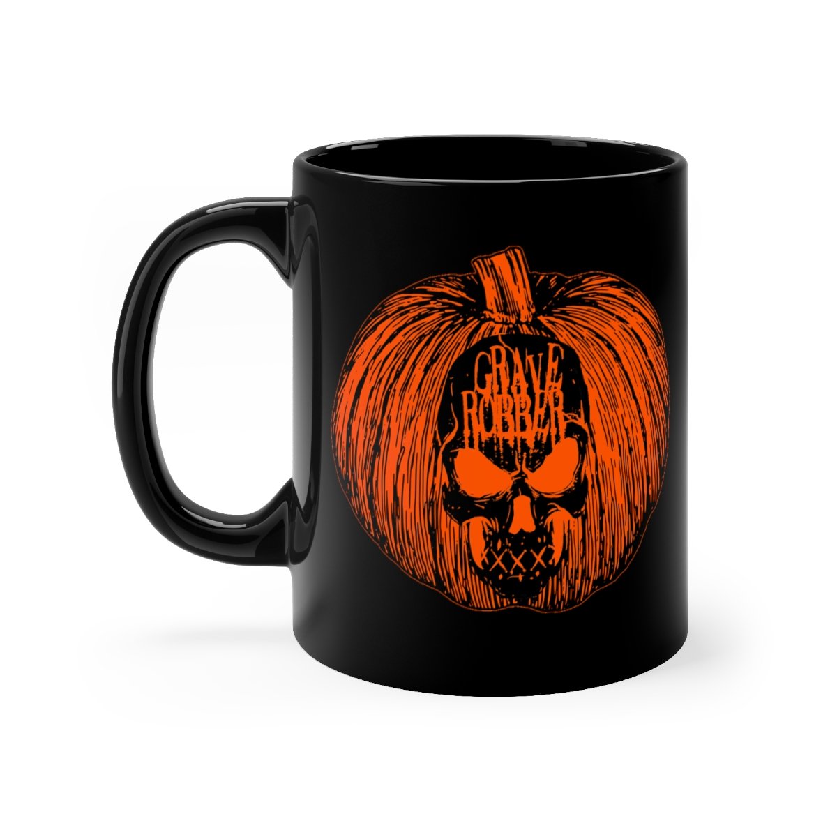 Grave Robber Pumpkin Limited Edition Black mug 11oz