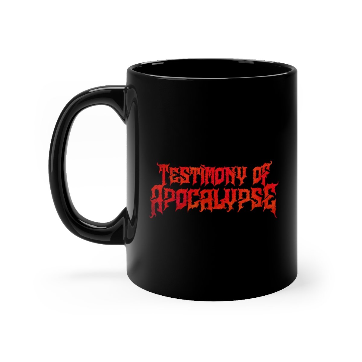 Testimony of Apocalypse Logo 11oz Black mug