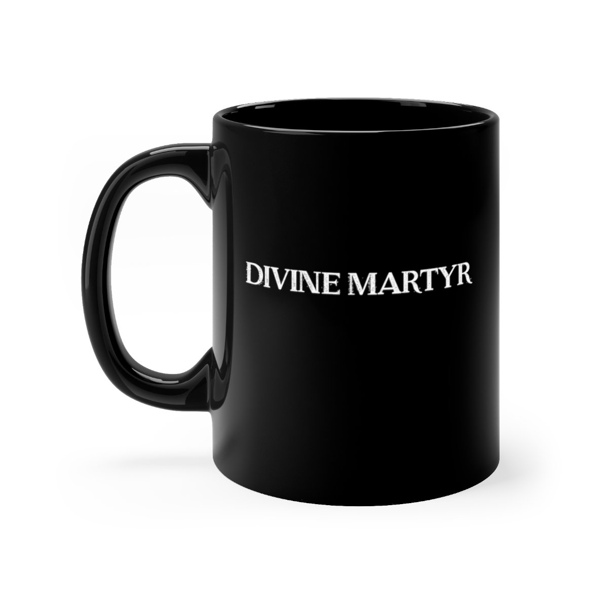 Divine Martyr Logo 11oz Black mug