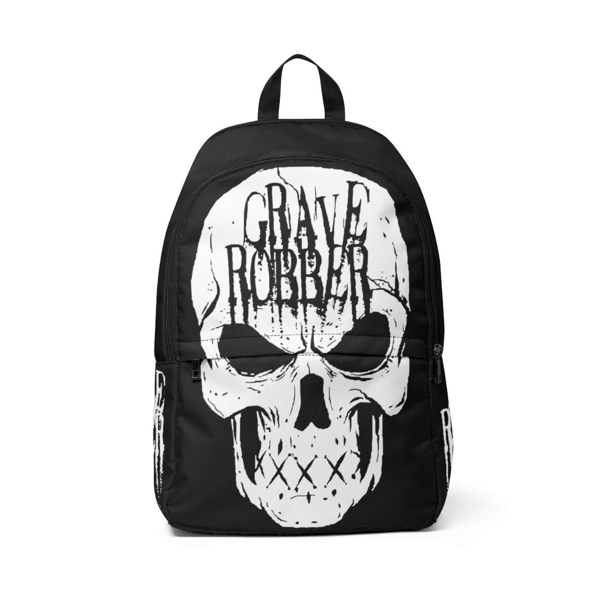 Grave Robber Skull Fabric Backpack