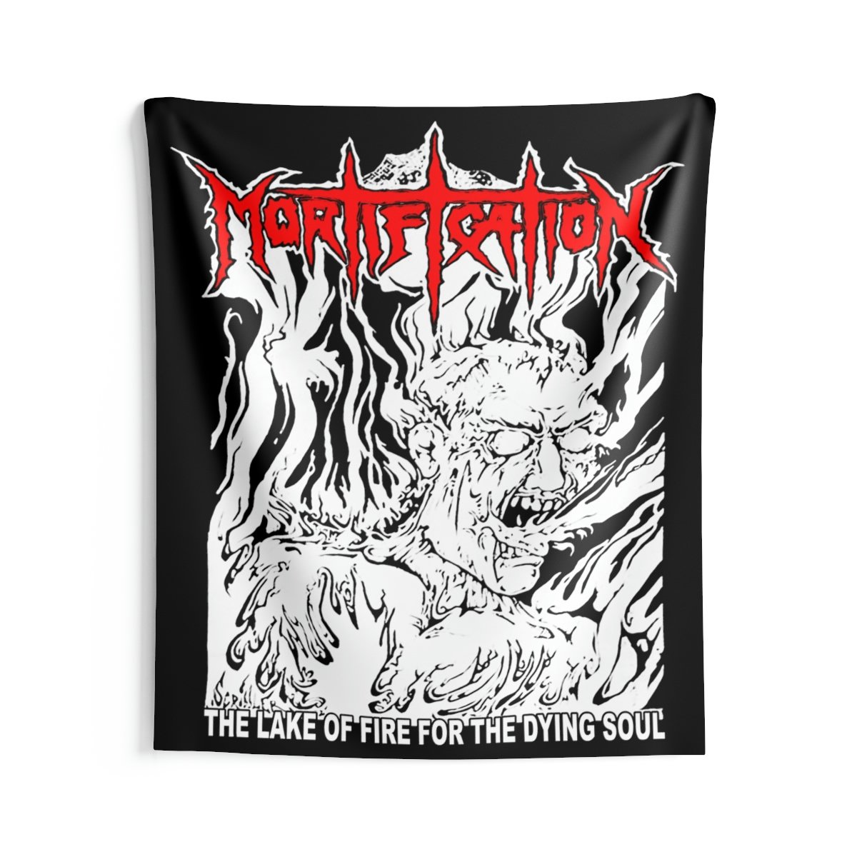 Mortification – The Lake of Fire Indoor Wall Tapestries
