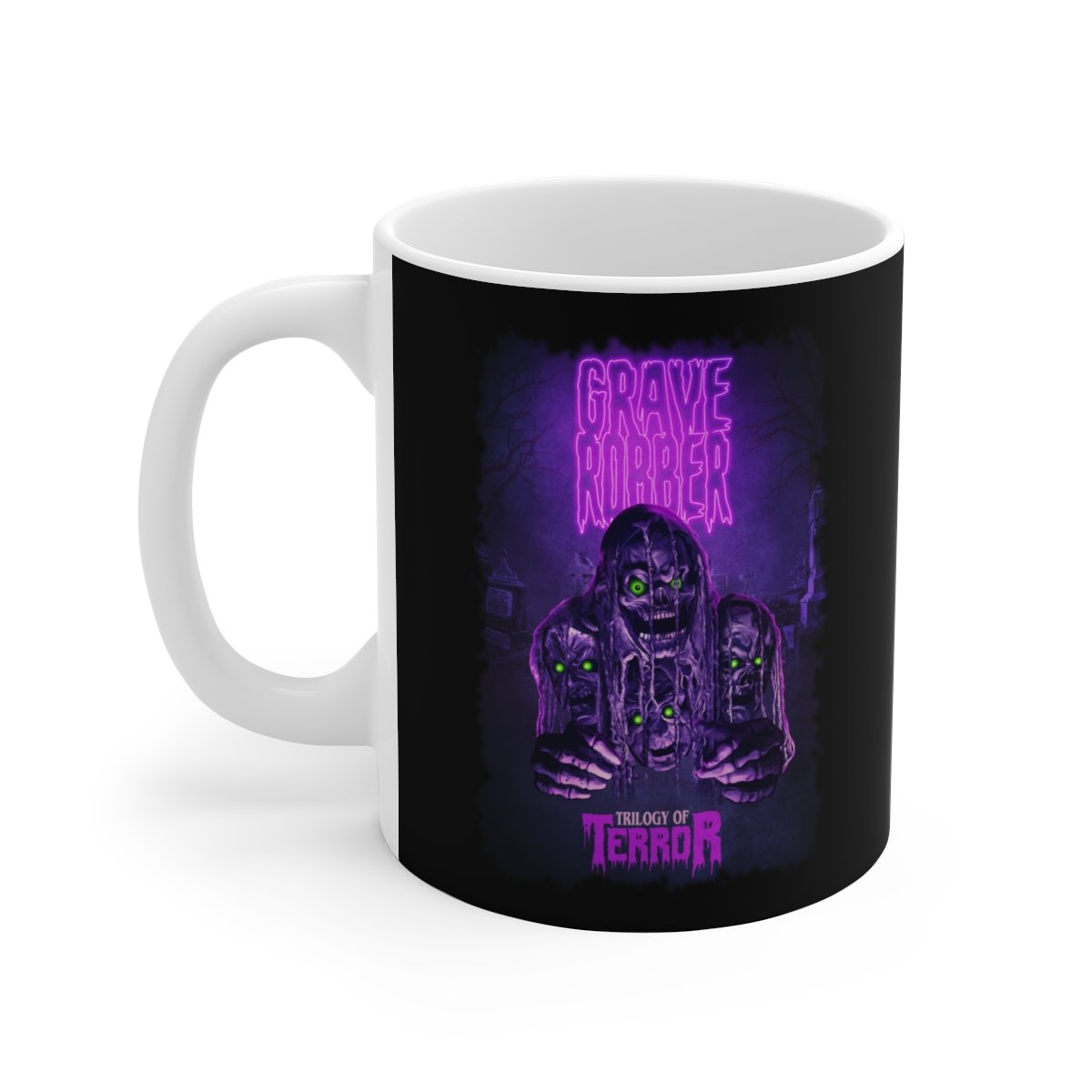 Grave Robber – Trilogy of Terror  White Ceramic Mug