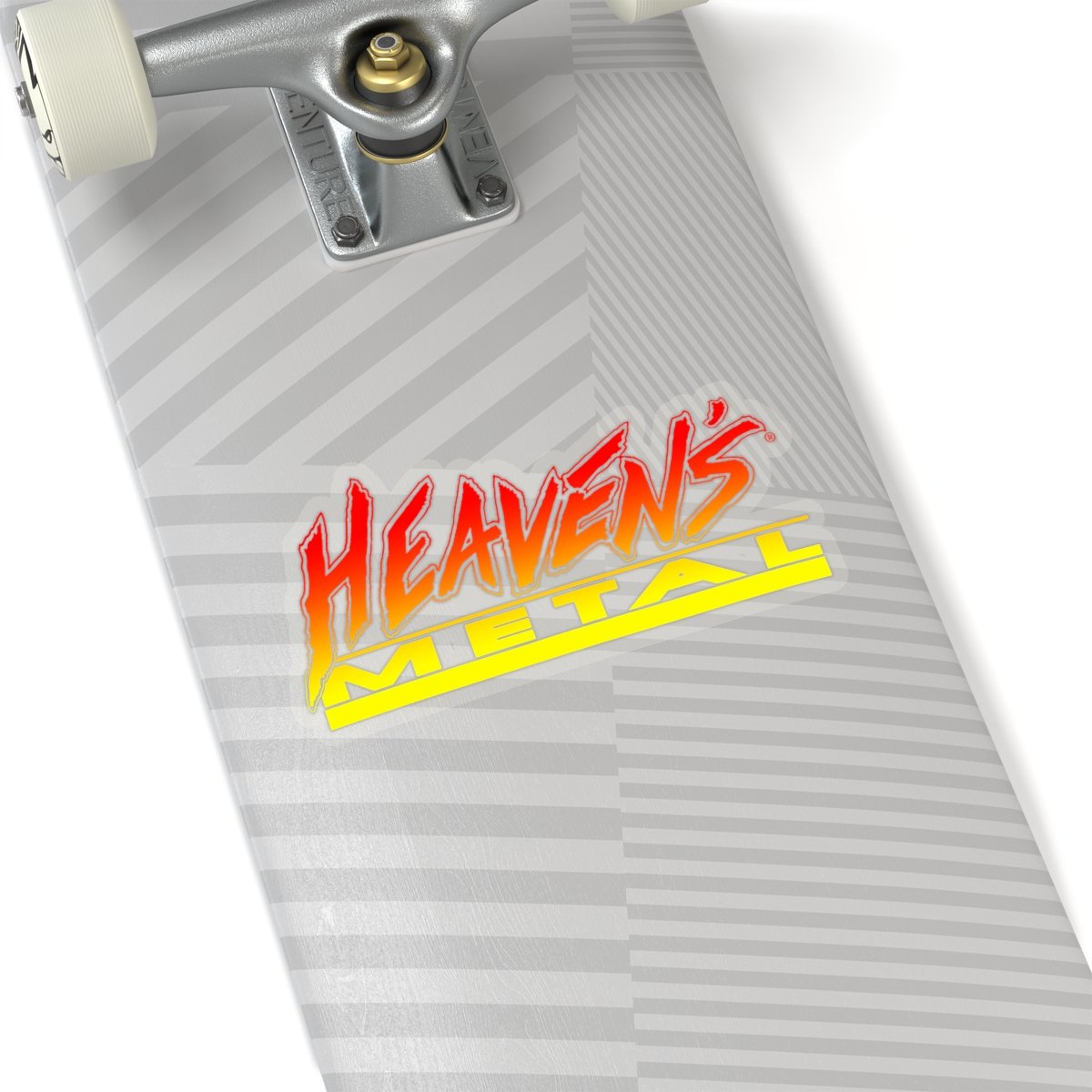 Heaven’s Metal Magazine Red-Yellow Die Cut Stickers