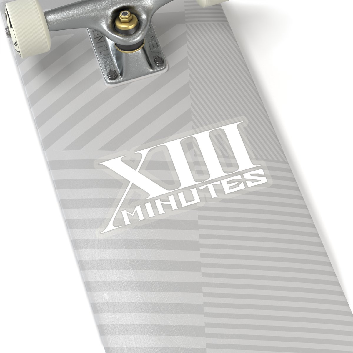 XIII Minutes White Logo Stickers