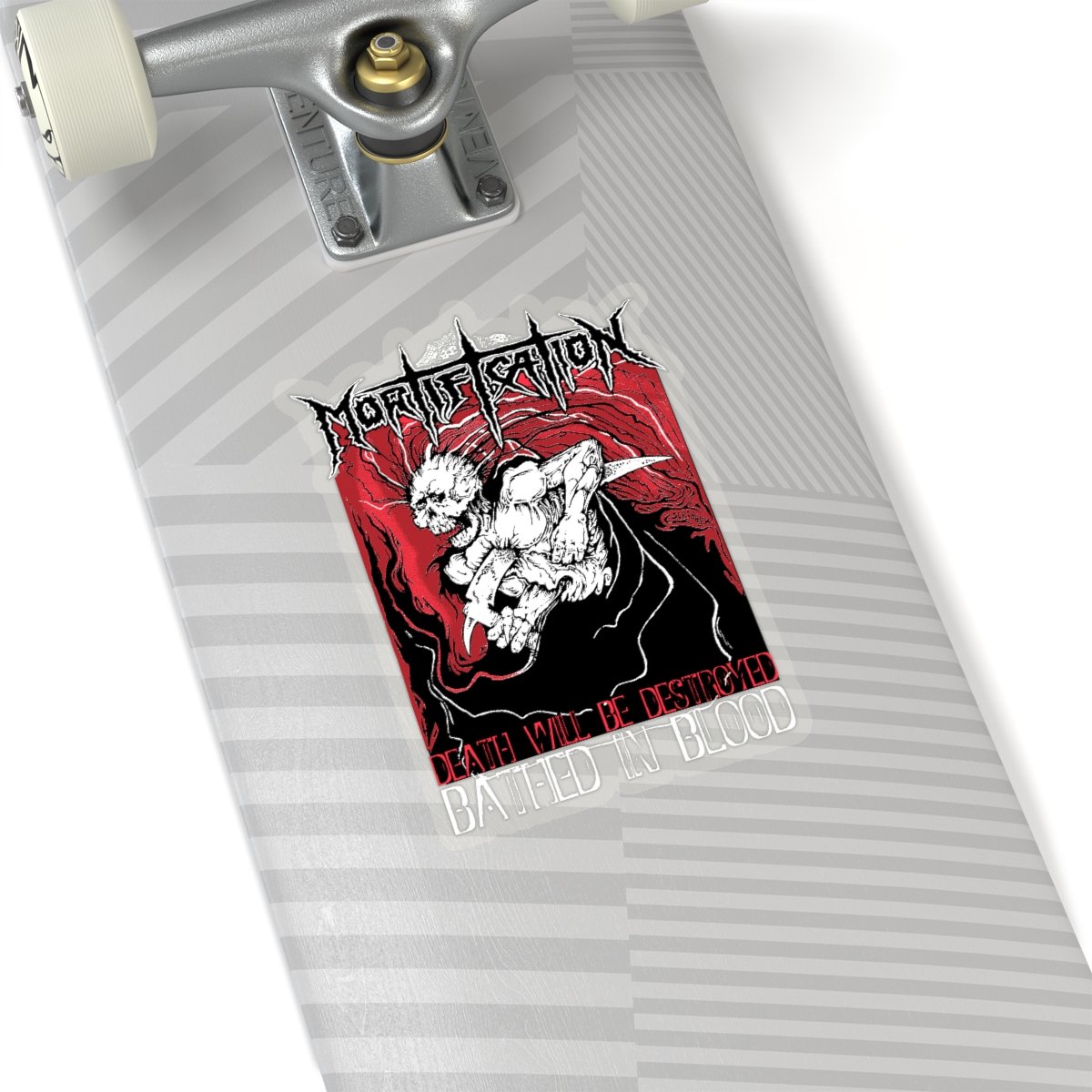Mortification – Bathed In Blood Die Cut Stickers