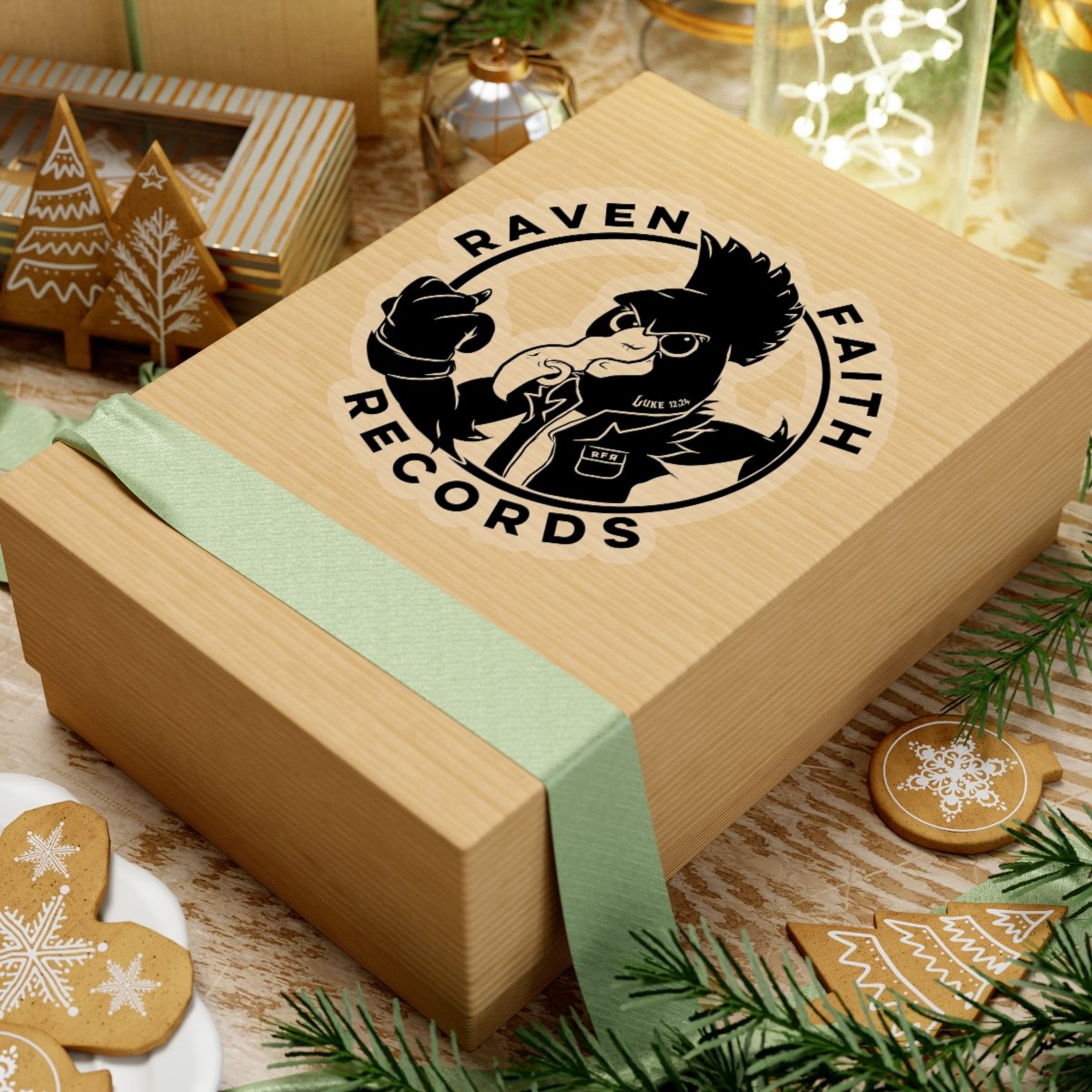 Raven Faith Records Die Cut Stickers