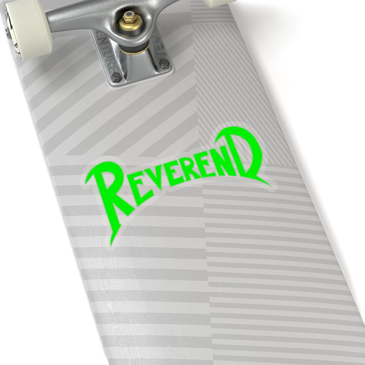 Reverend Green Logo Die Cut Stickers