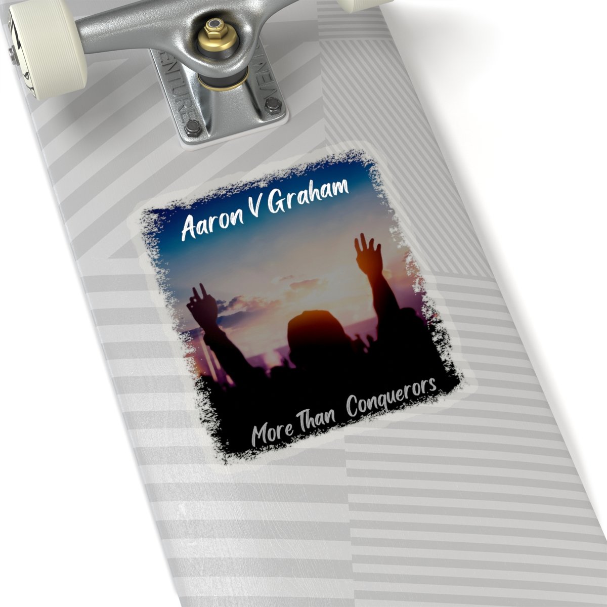 Aaron V Graham – More Than Conquerors Die Cut Stickers