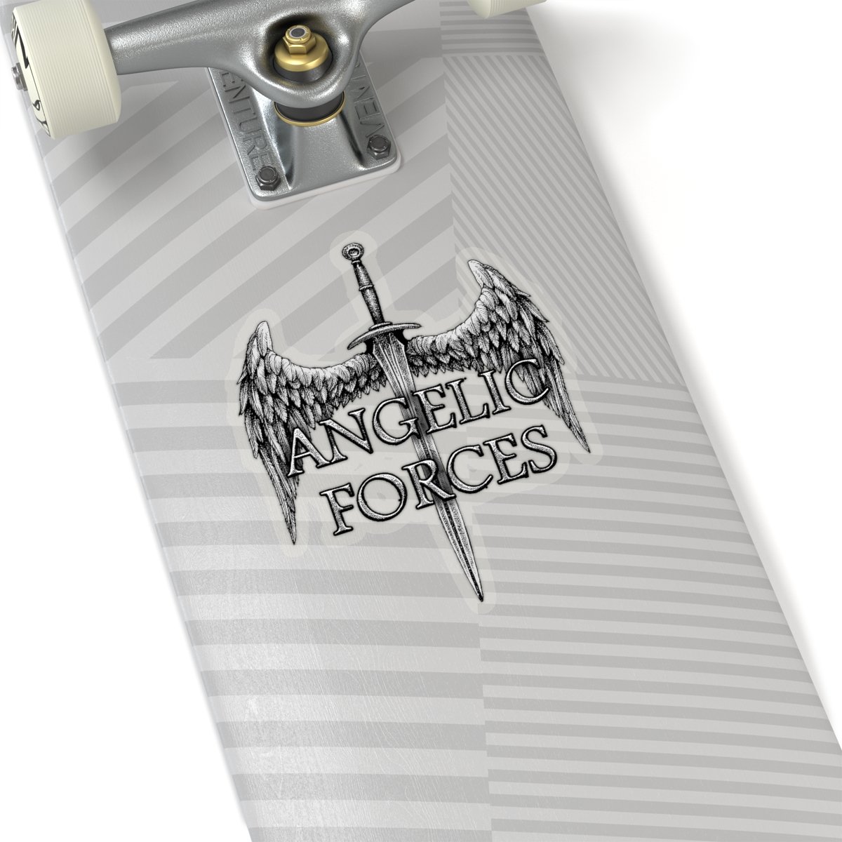 Angelic Forces Sword and Wing Die Cut Stickers