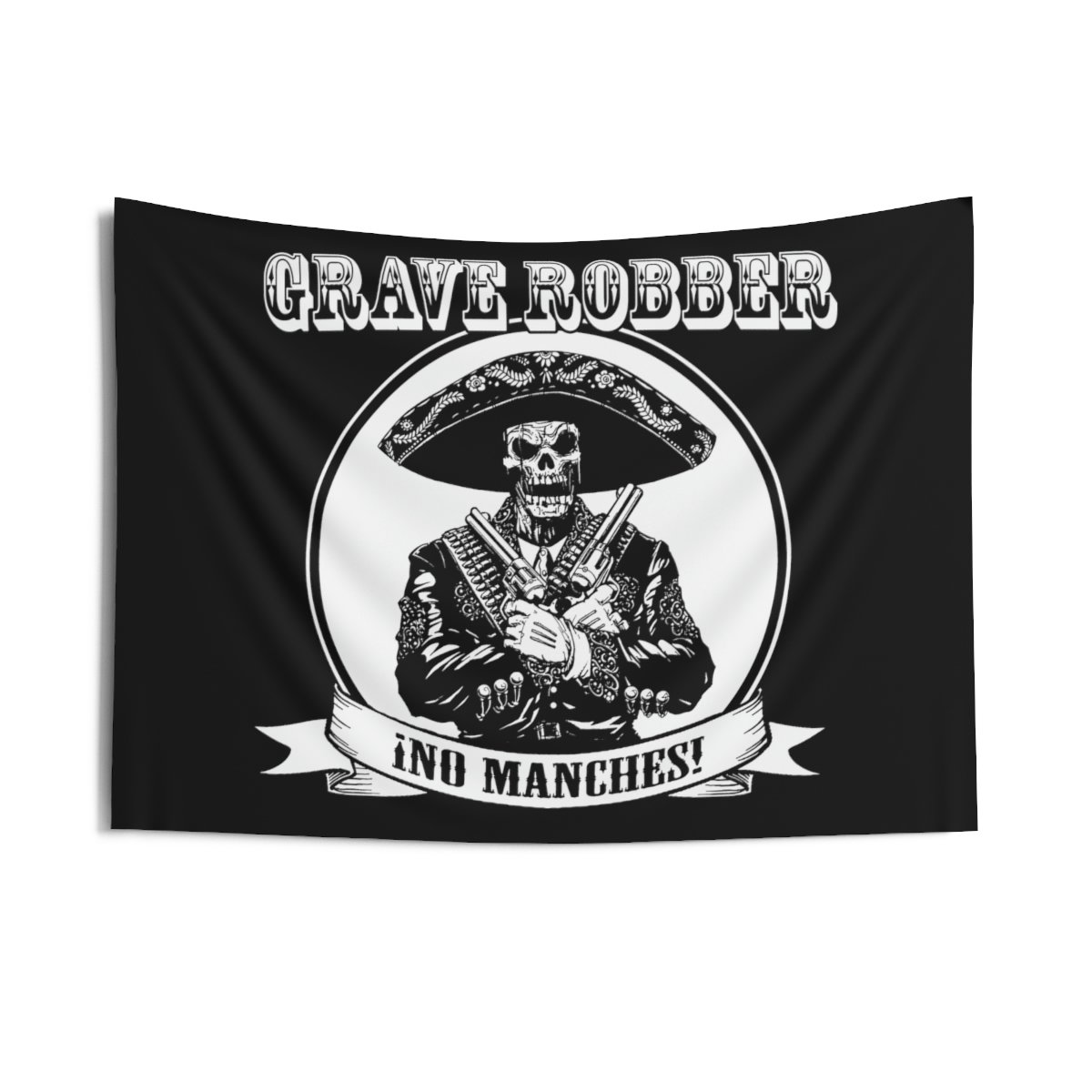 Grave Robber No Manches Indoor Wall Tapestries