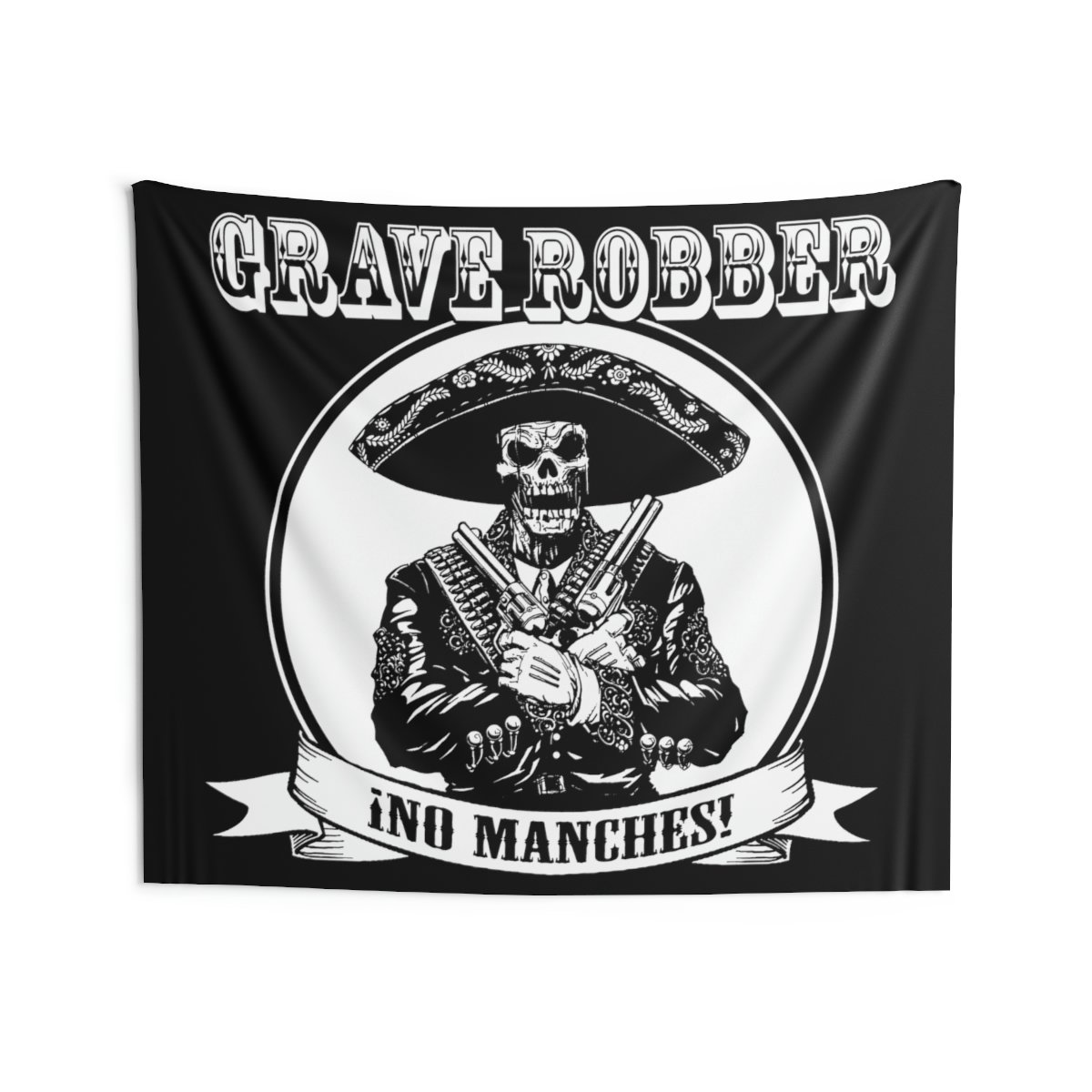 Grave Robber No Manches Indoor Wall Tapestries