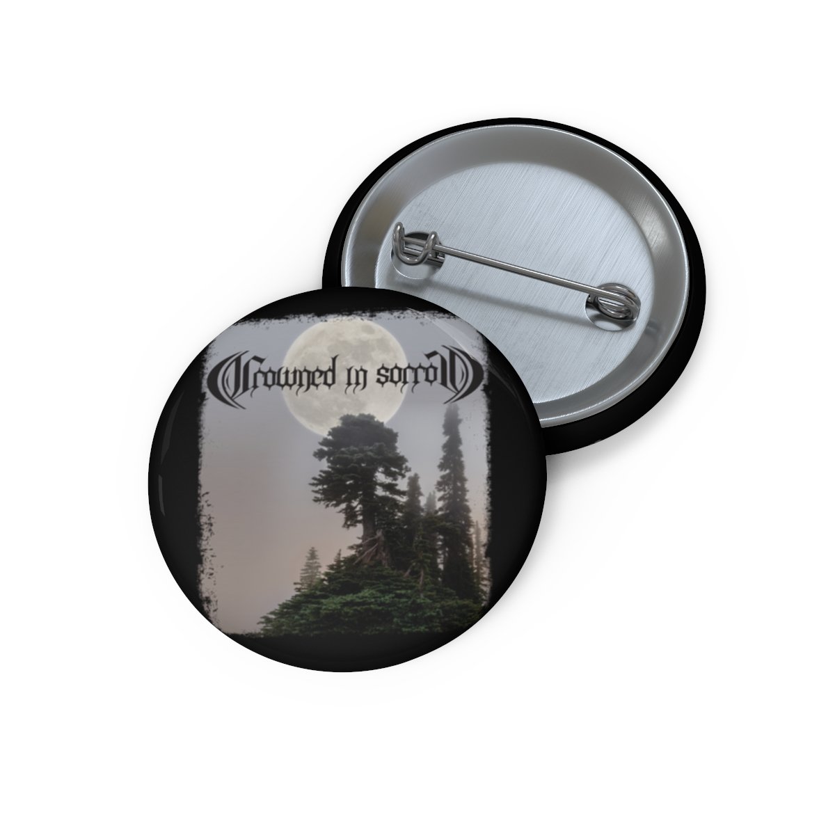 Crowned in Sorrow TM Pin Buttons