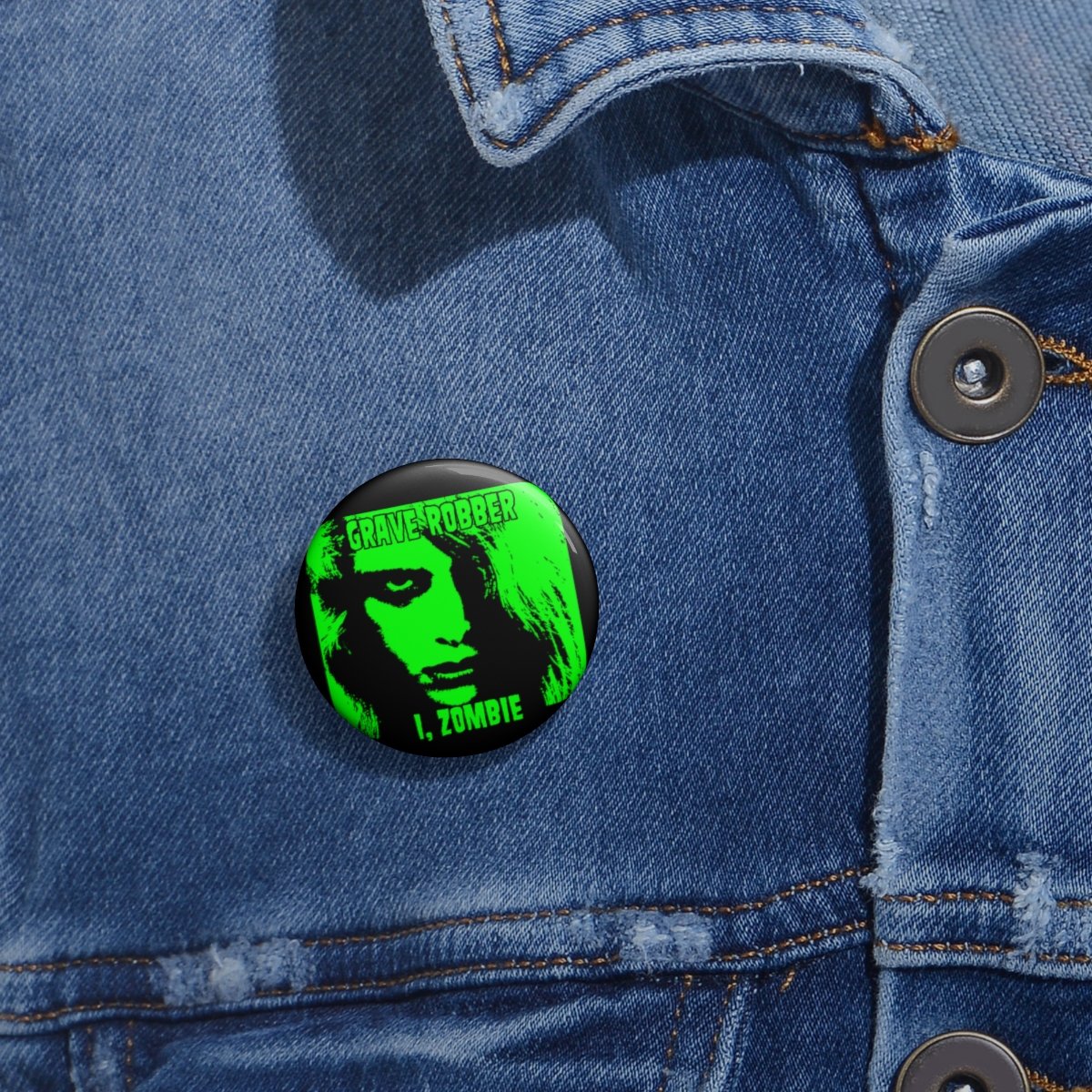 Grave Robber – I, Zombie Pin Buttons