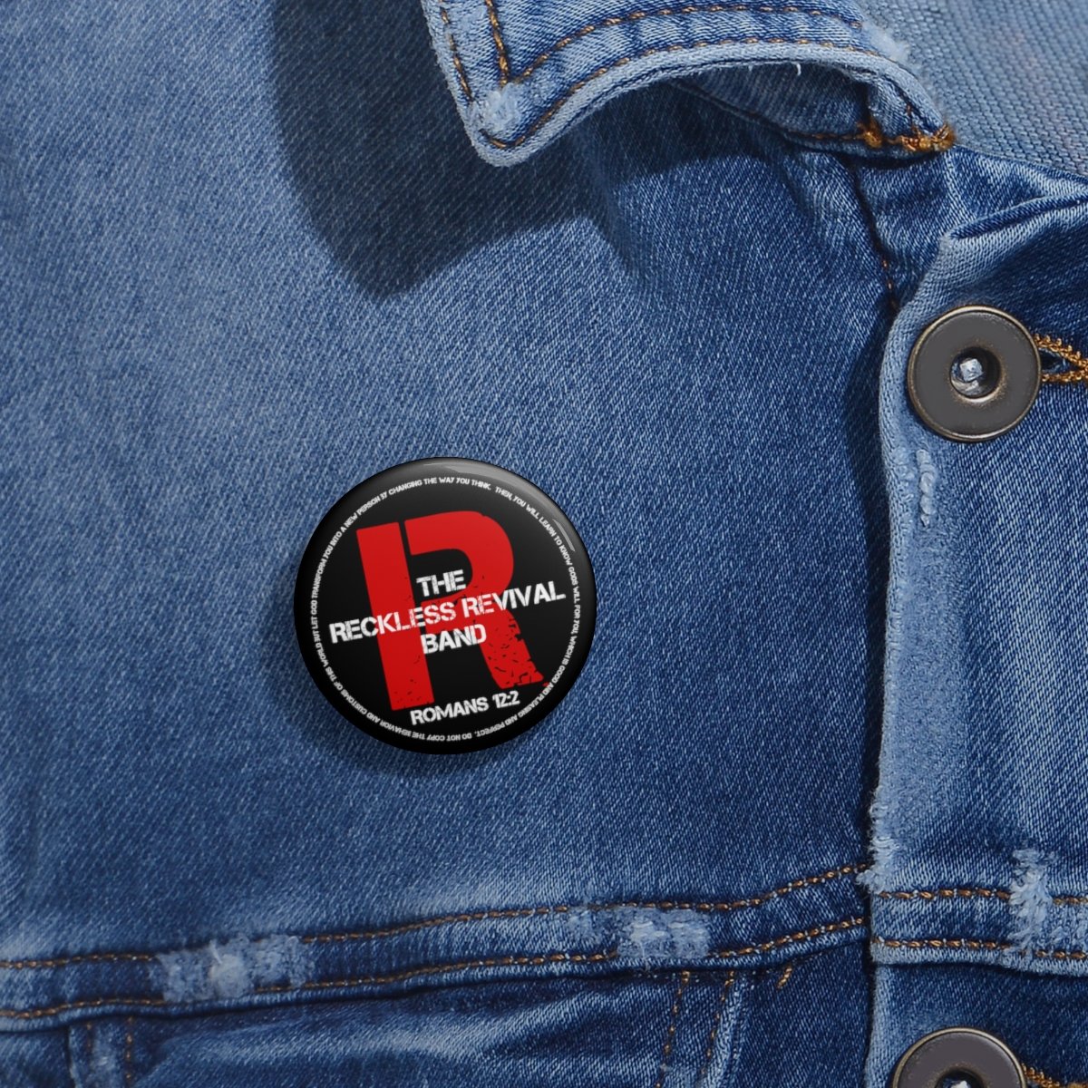 The Reckless Revival Band Logo Pin Buttons