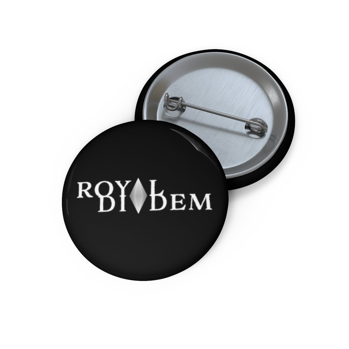 Royal Diadem Logo (Black) Pin Buttons