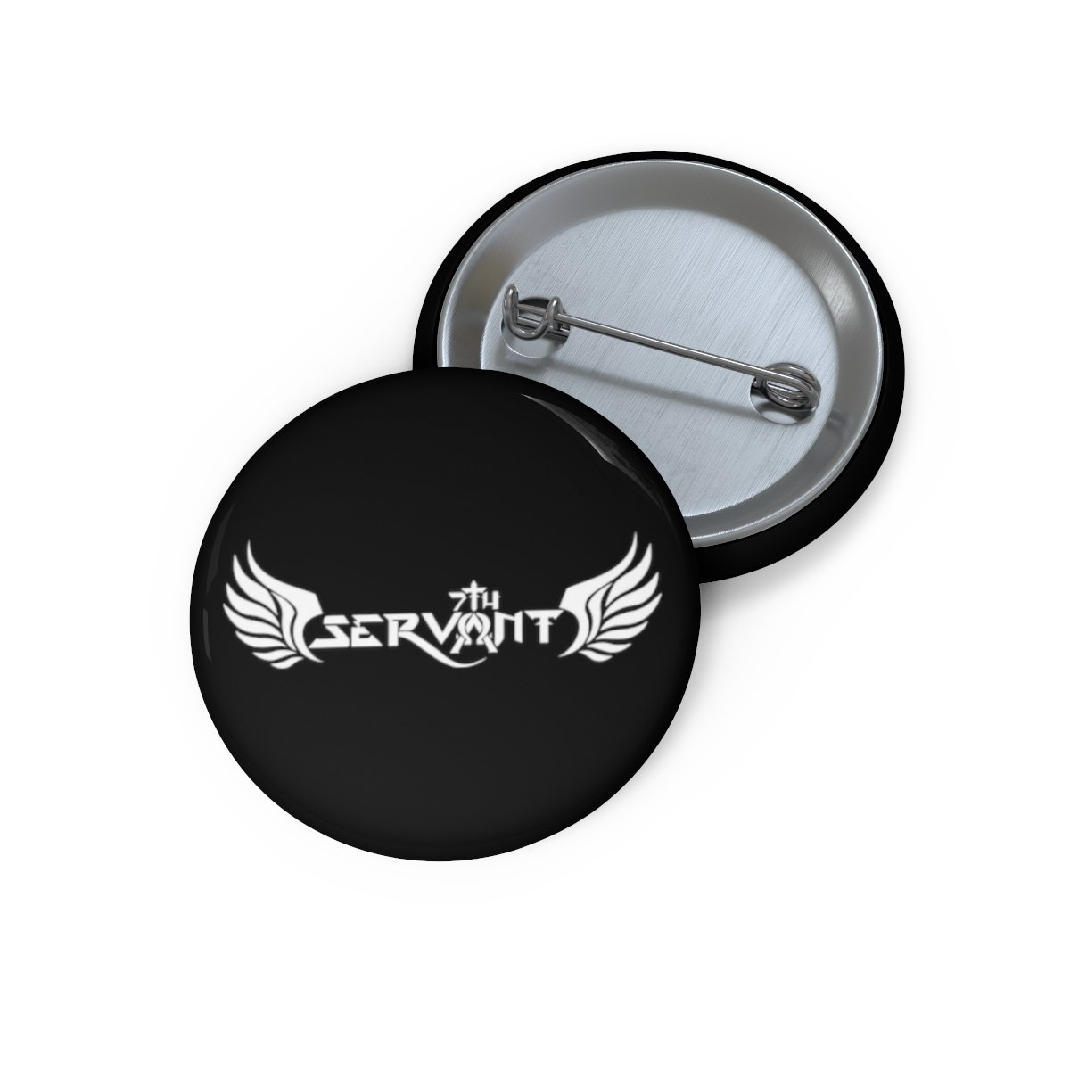 Seventh Servant Winged Logo Pin Buttons