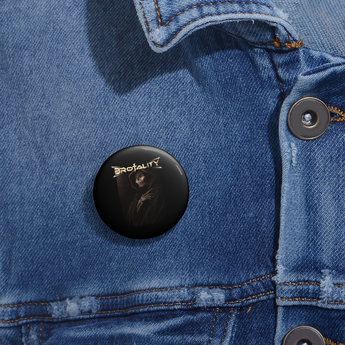 Brotality Reaper Pin Buttons