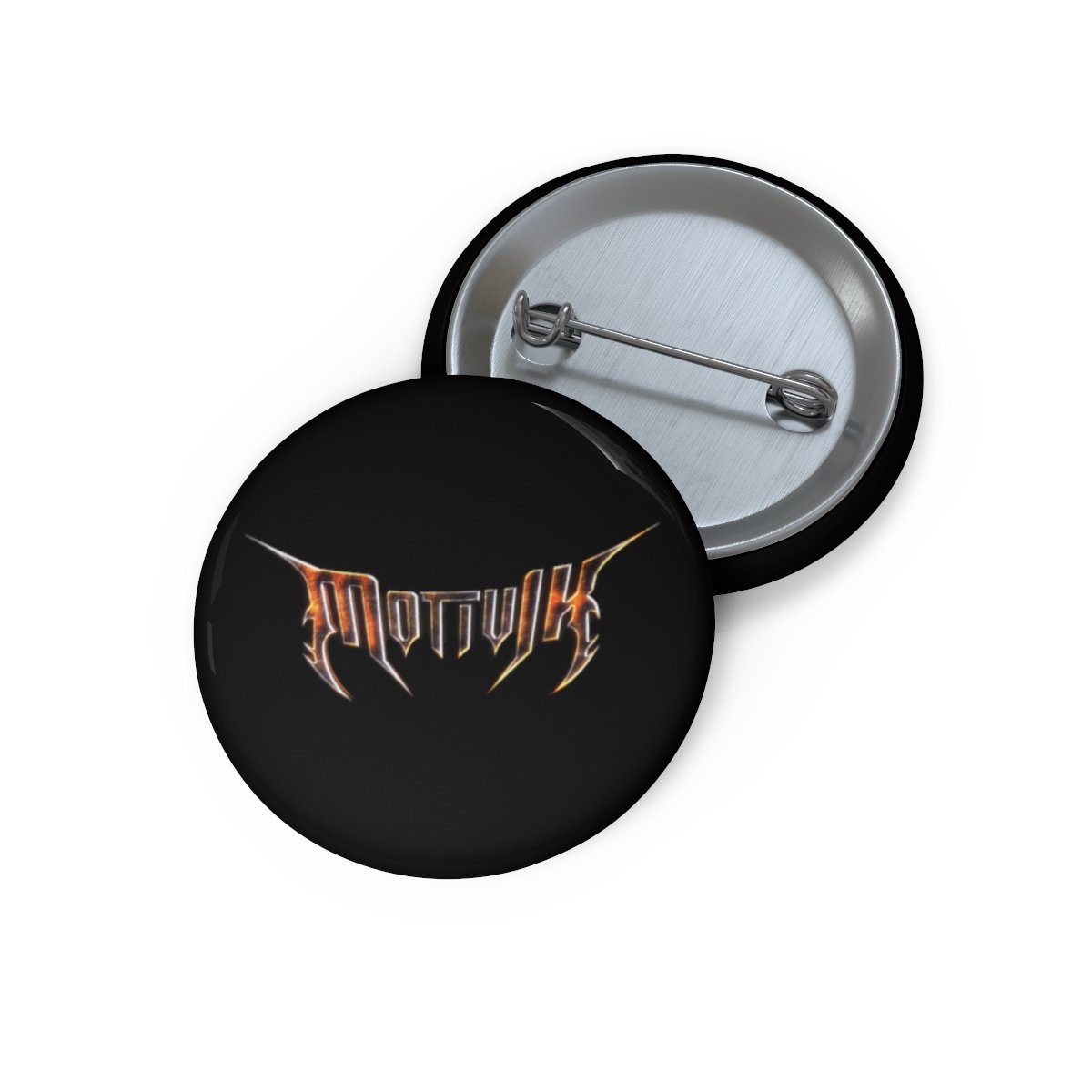 Motivik Forged Metal Logo Pin Buttons