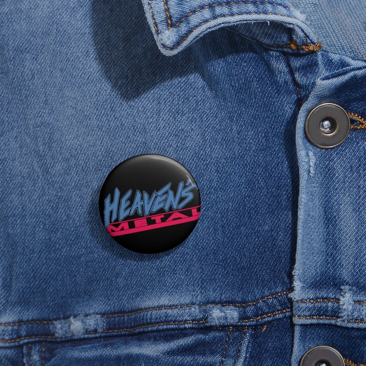 Heaven’s Metal Logo BM3 Pin Buttons