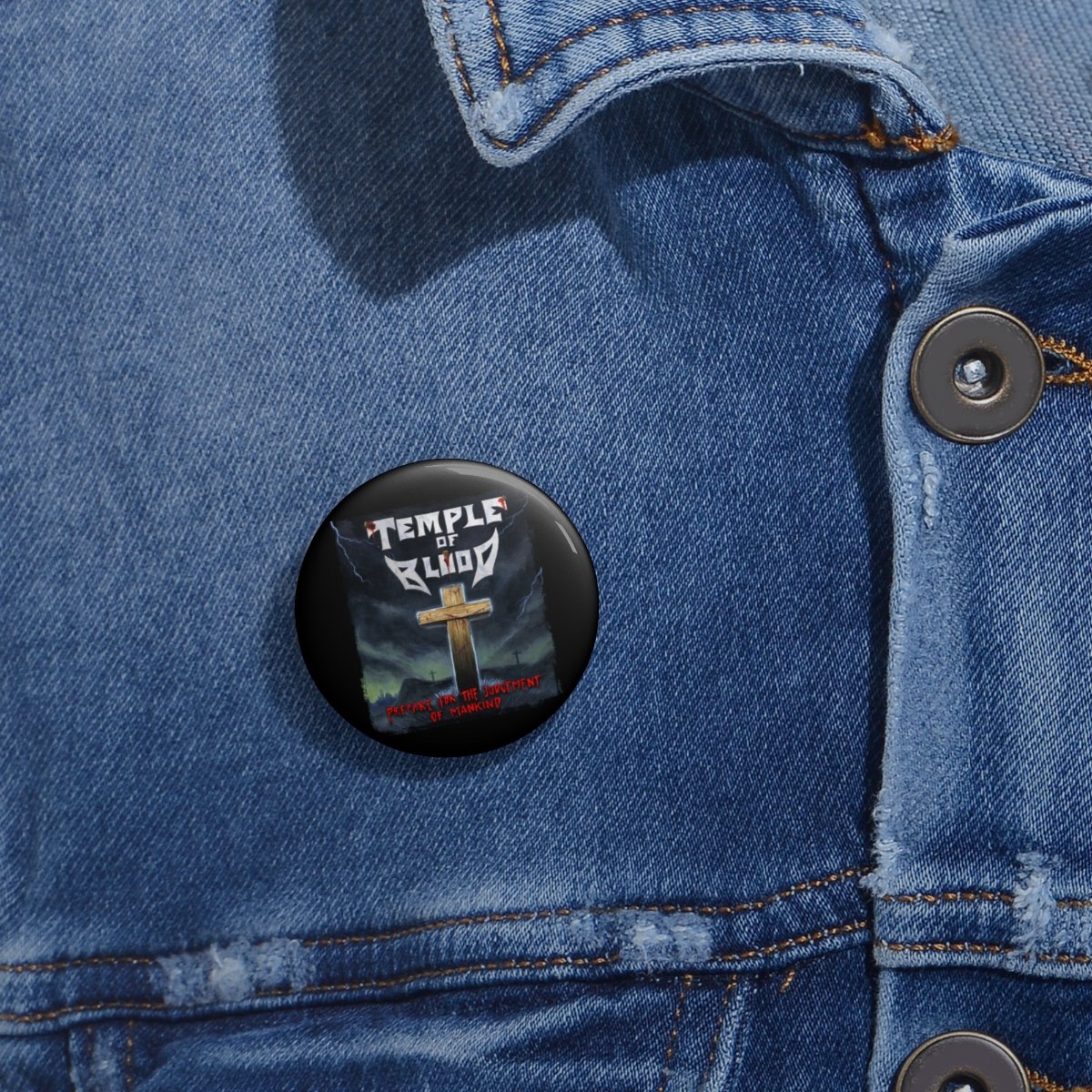 Temple of Blood – Prepare for the Judgment of Mankind Pin Buttons