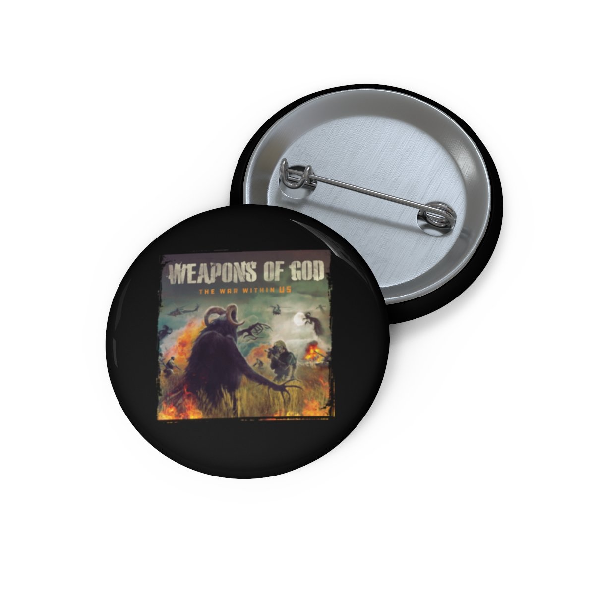 Weapons of God – The War Within Us Pin Buttons