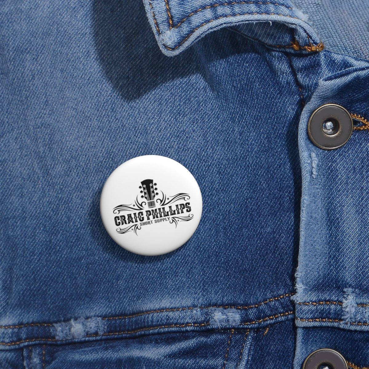Craig Phillips – Short Supply Black Logo Magazine Pin Buttons
