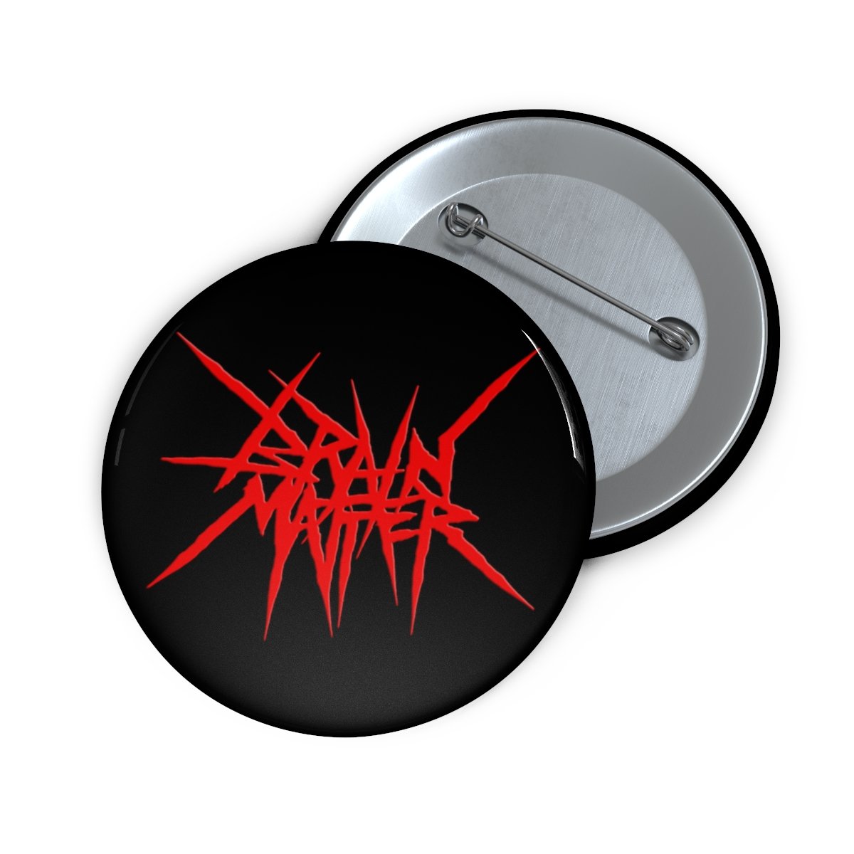 Brain Matter – Red Logo Pin Buttons