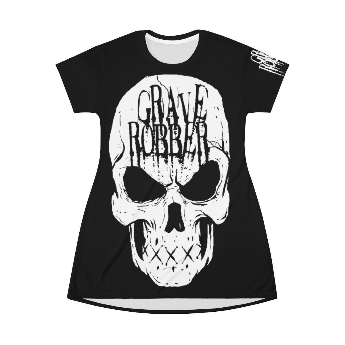 Grave Robber Skull T-shirt Dress