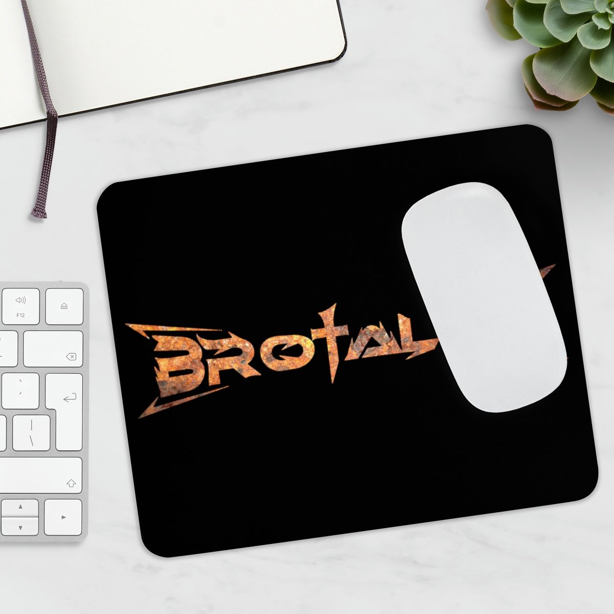 Brotality Rust Logo Mouse Pad