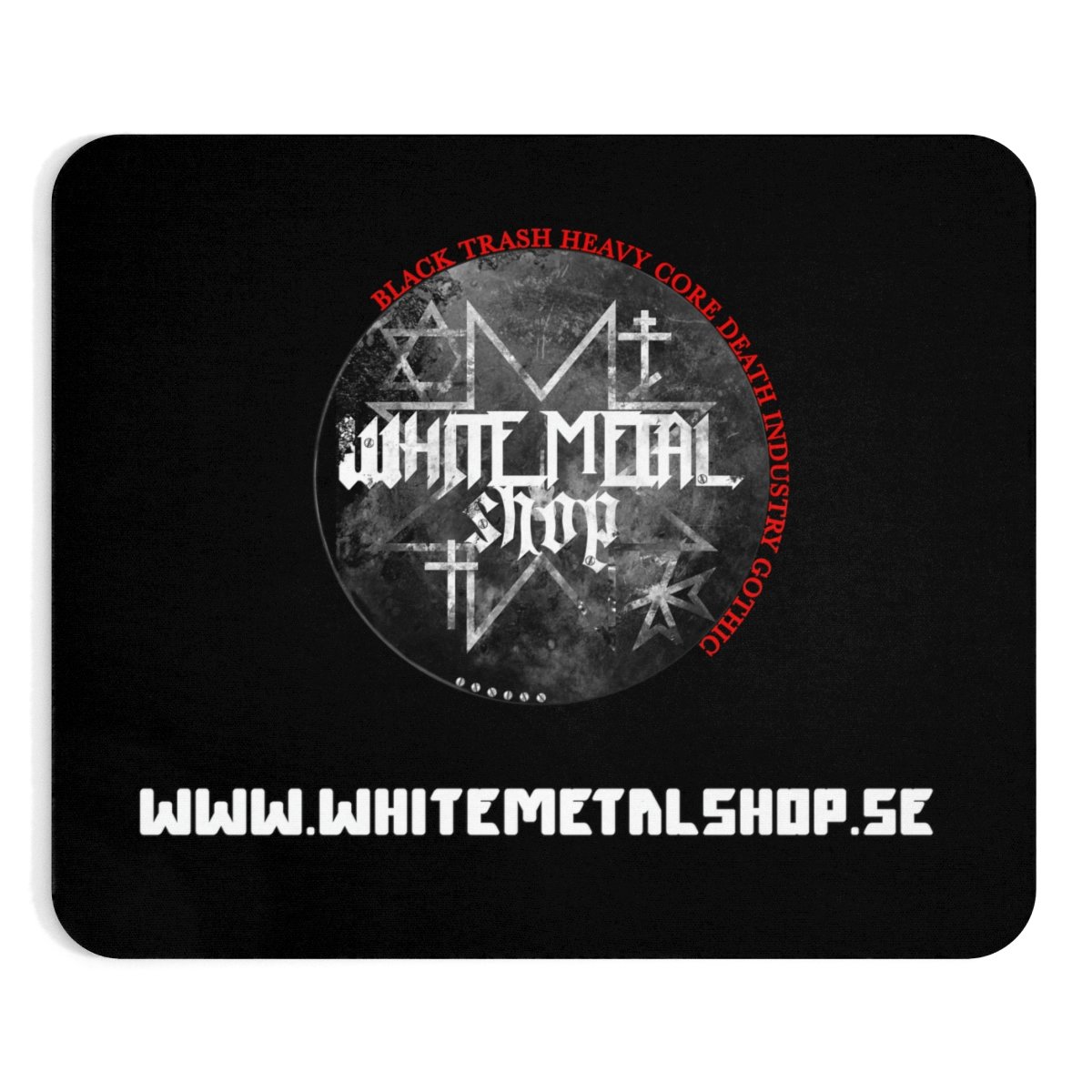 Metal House – White Metal Shop Mousepad