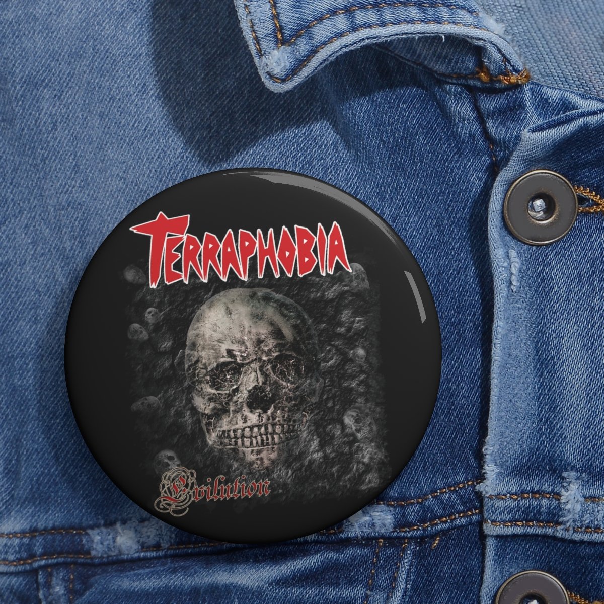 Terraphobia – Evilution Pin Buttons