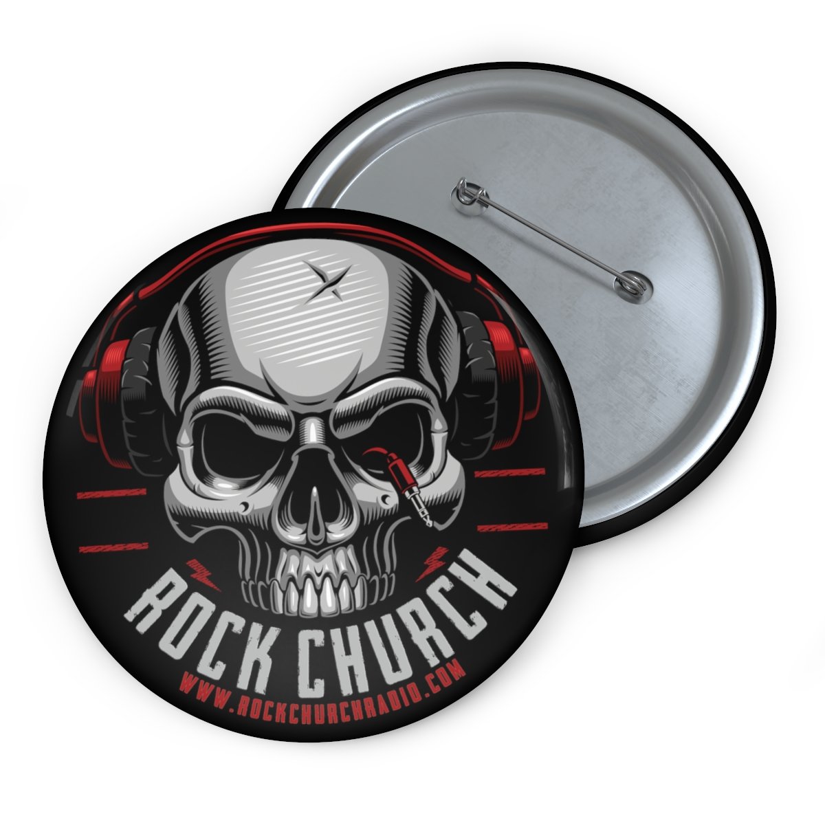 Rock Church Pin Buttons