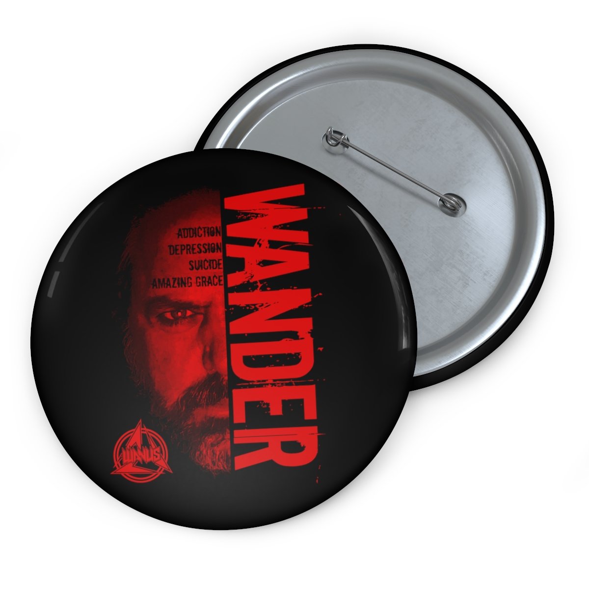 Wanus – Wander Red Pin Buttons