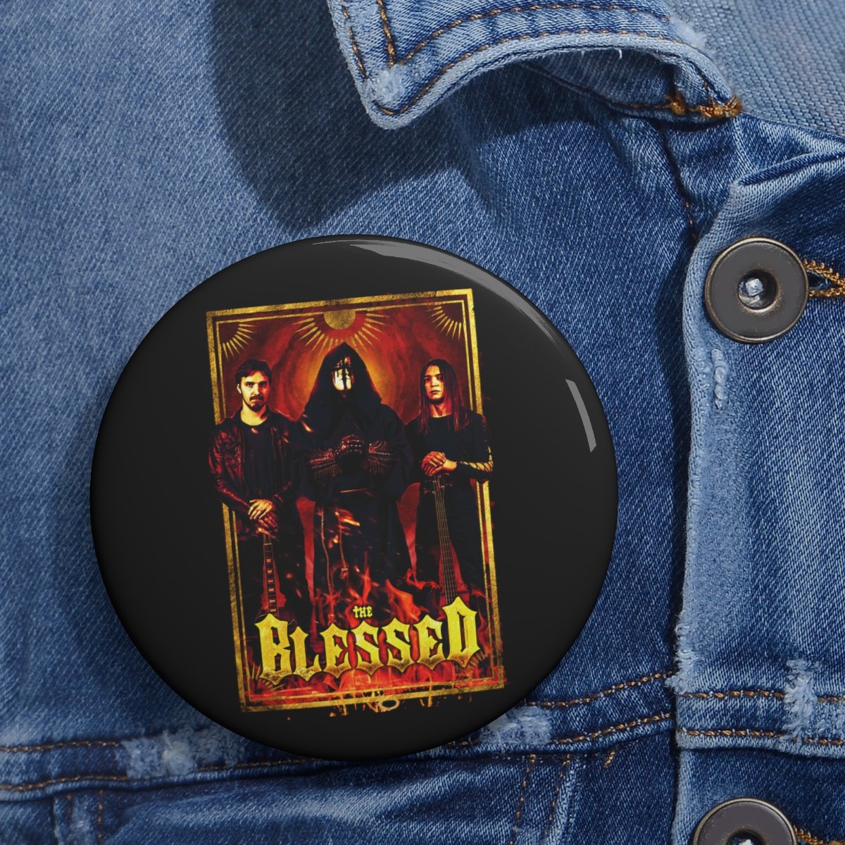 The Blessed Band Photo Pin Buttons