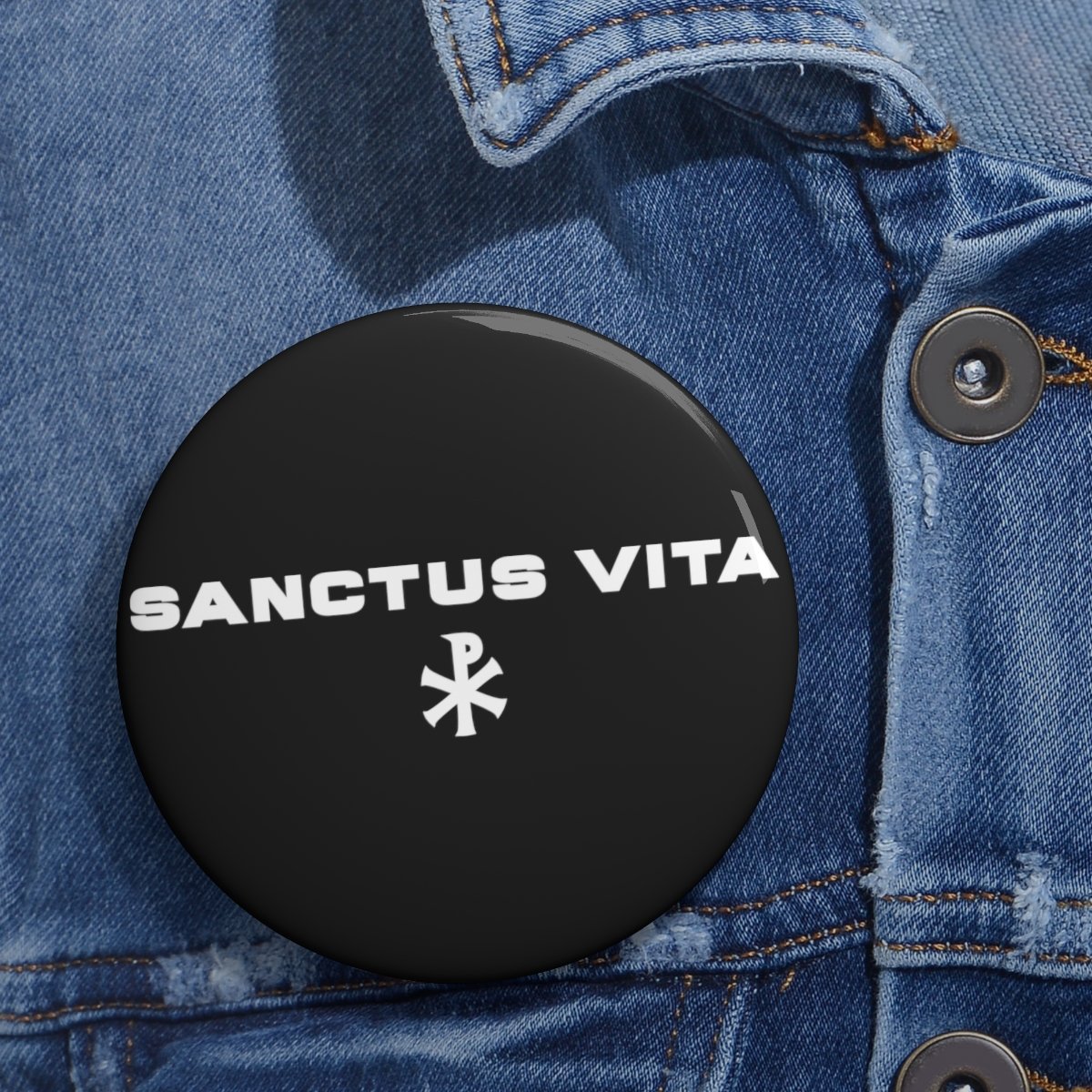 Sanctus Vita Logo Pin Buttons