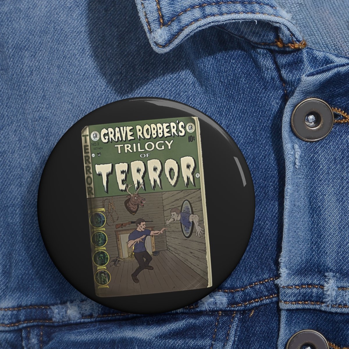 Grave Robber – Evil Dead Pin Buttons