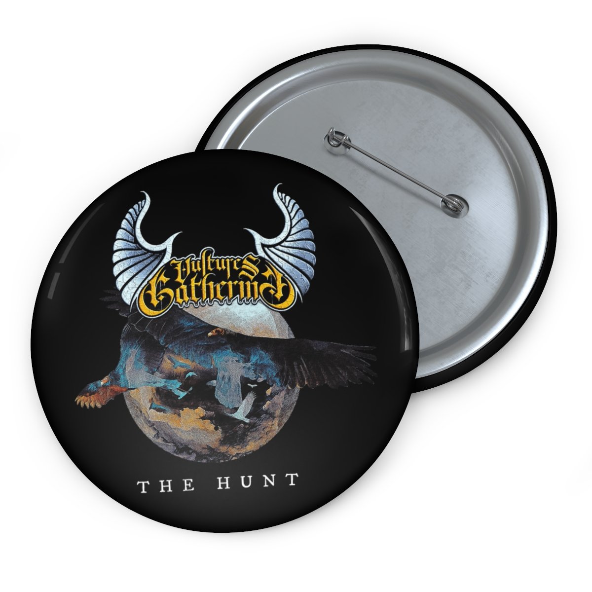 Vultures Gathering – The Hunt (Globe) Pin Buttons