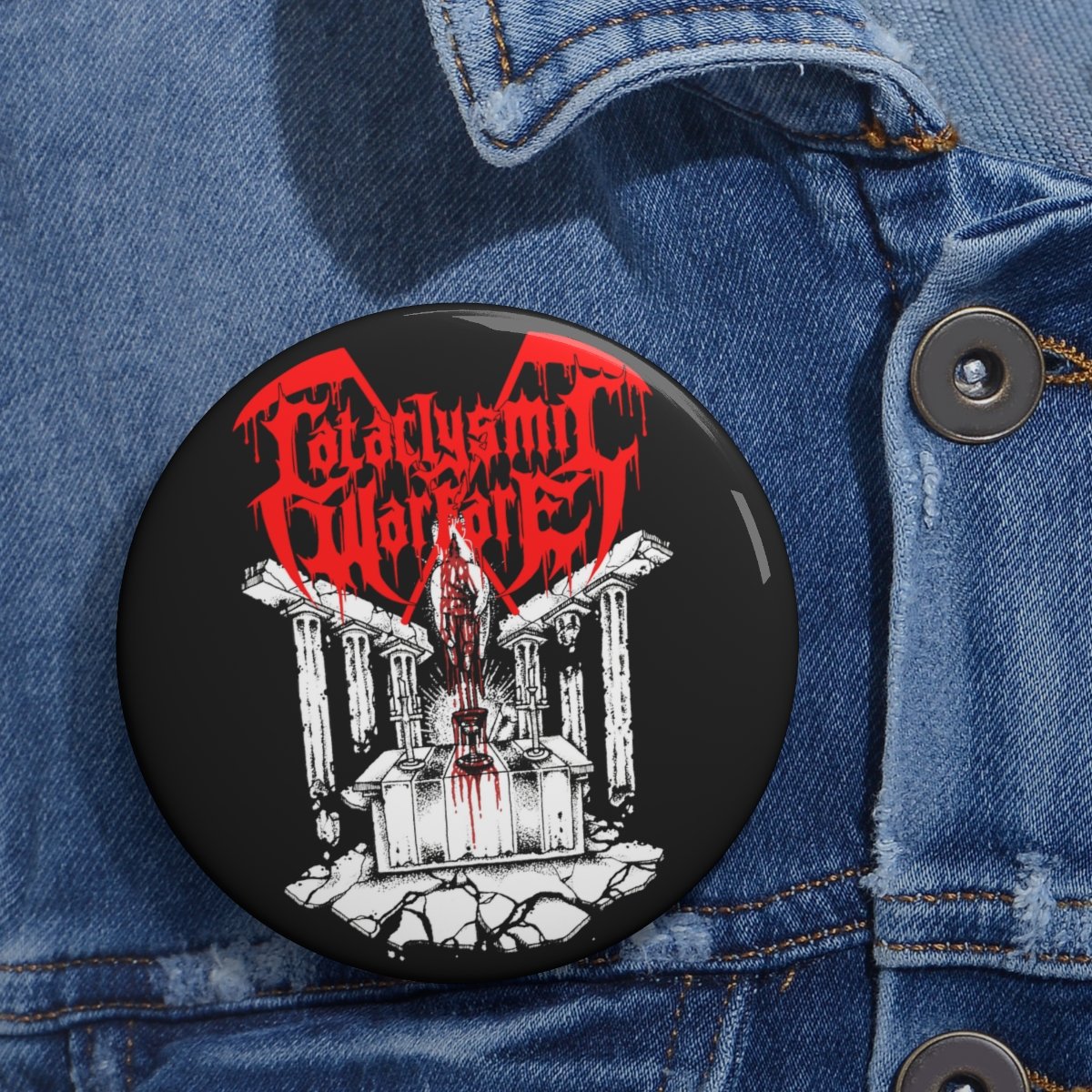 Cataclysmic Warfare – Drink The Blood Pin Buttons