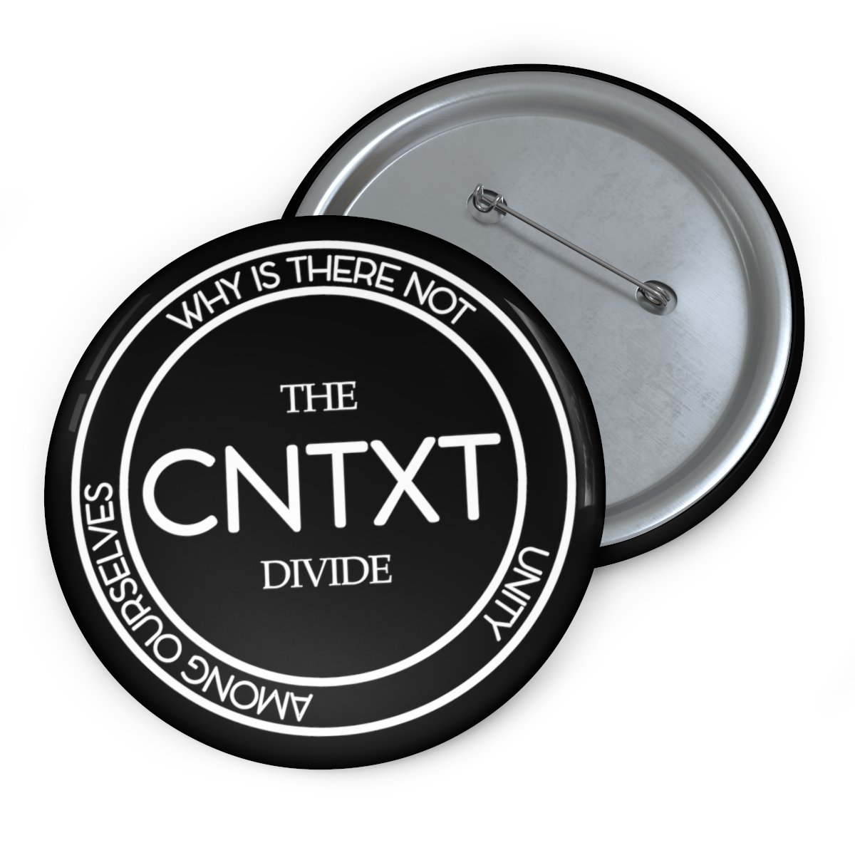 Context – The Divide Seal Black Pin Buttons