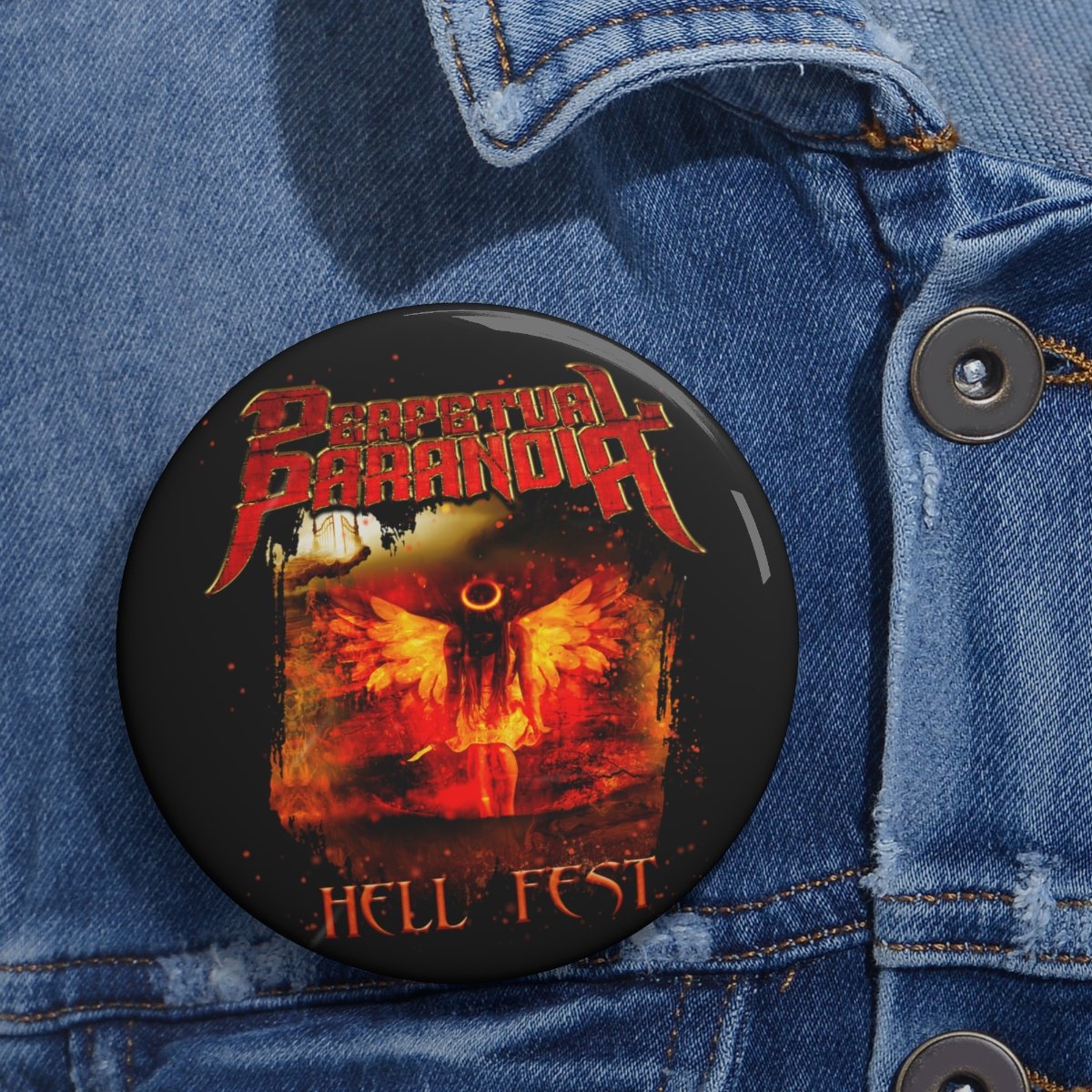 Perpetual Paranoia – Hell Fest Pin Buttons