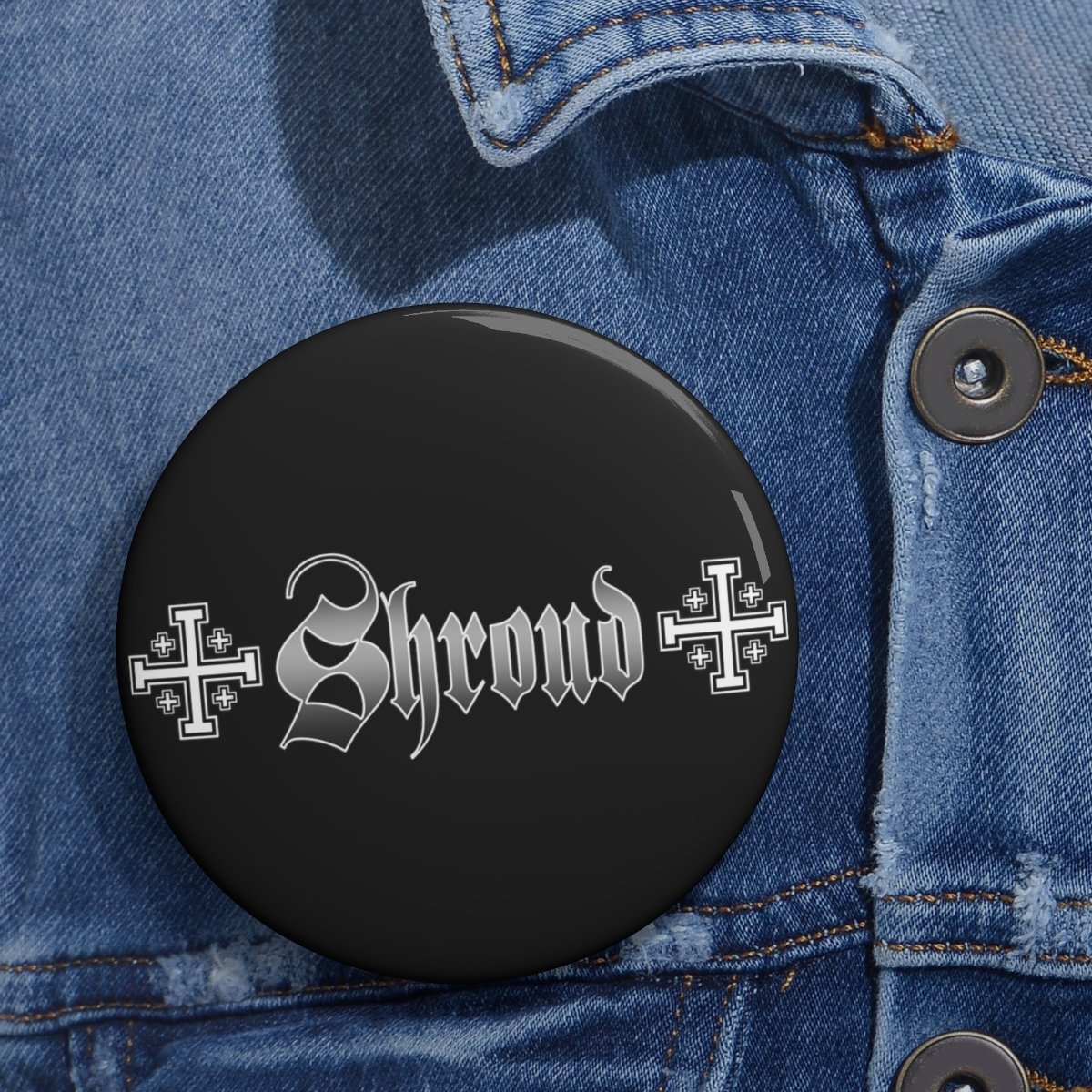 Shroud Logo Pin Buttons