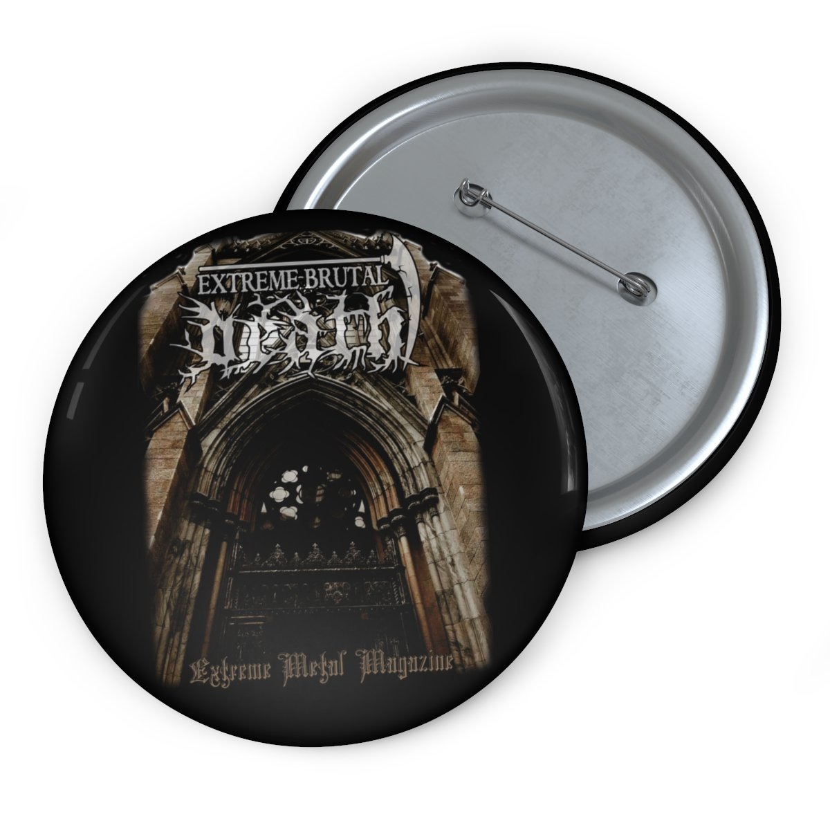 Extreme Brutal Death Metal Magazine Pin Buttons