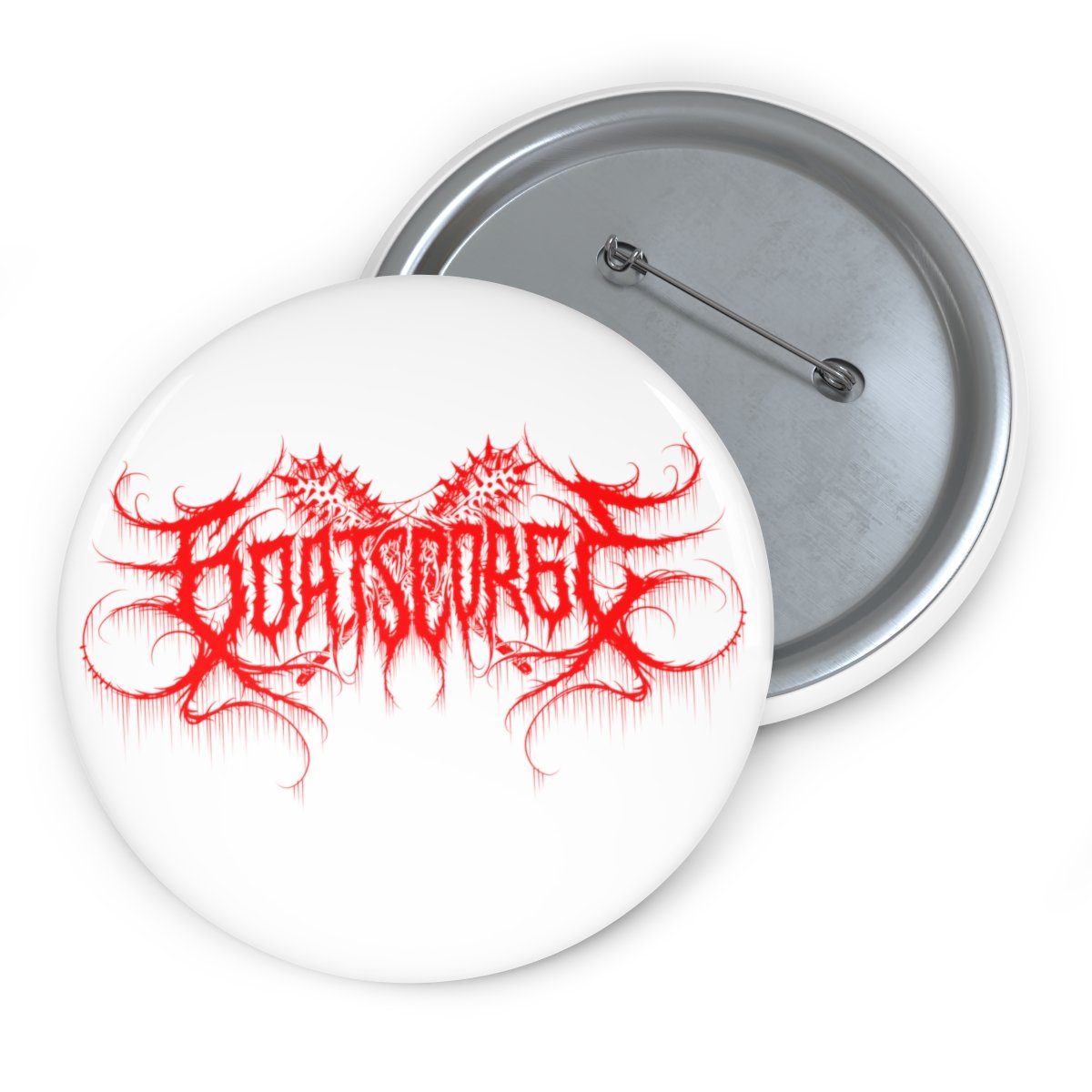 Goatscorge New Logo 2022 Red/White Pin Buttons