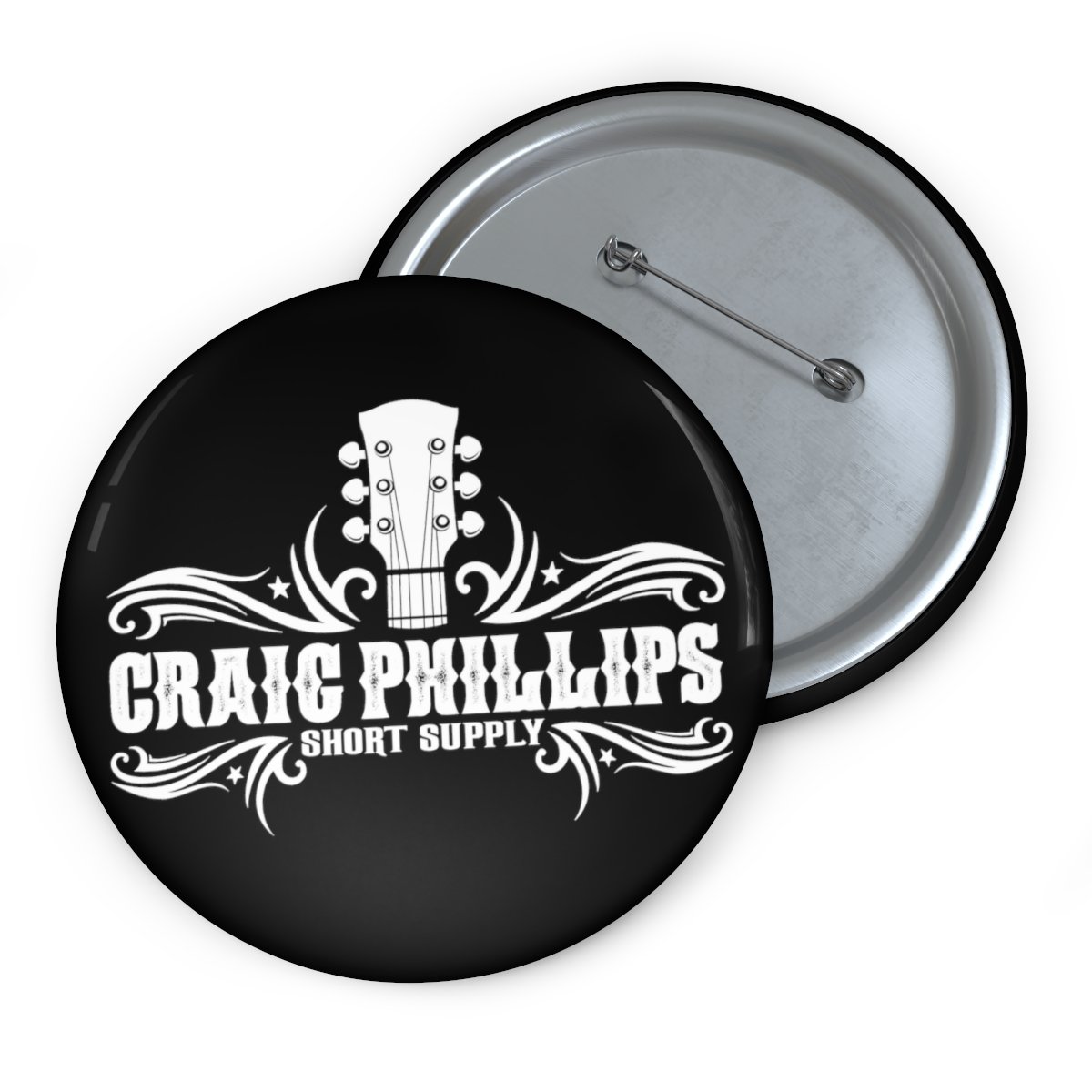Craig Phillips – Short Supply White Logo Magazine Pin Buttons