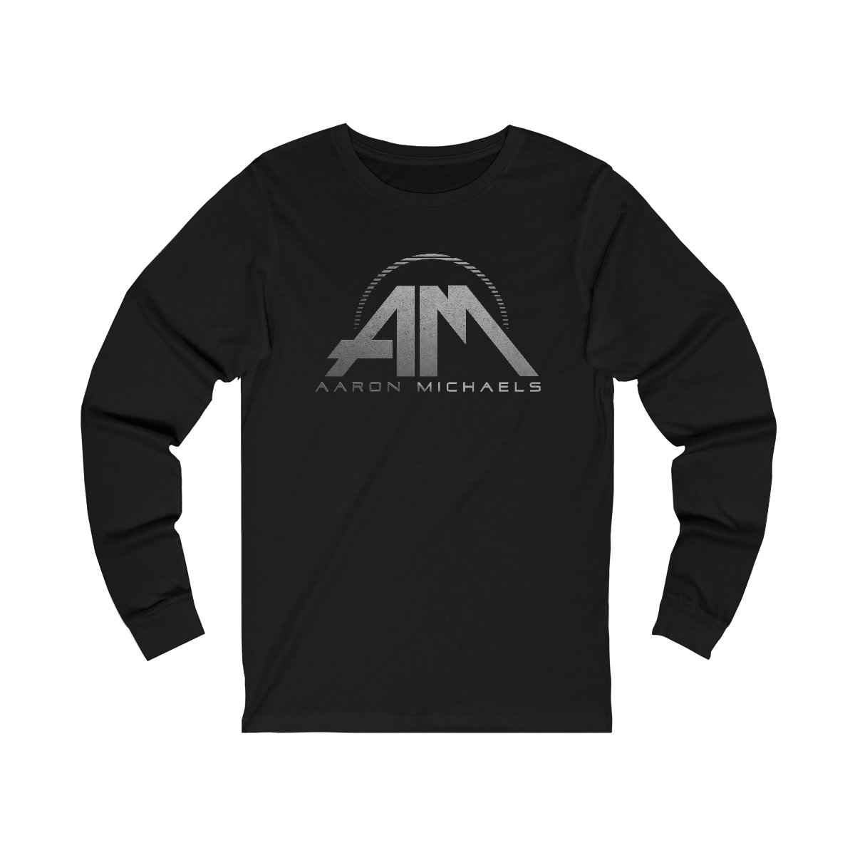 Aaron Michaels AM Grey Logo Long Sleeve Tshirt